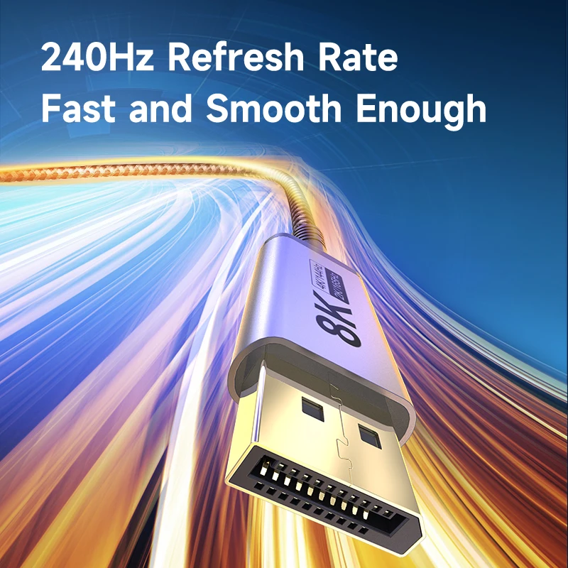 Hagibis USB C-DisplayPort 1.4 ̺ Thunderbolt 3/4-8K@60Hz 4K@144Hz DP MacBook Pro Air iMac XPS  2K165Hz