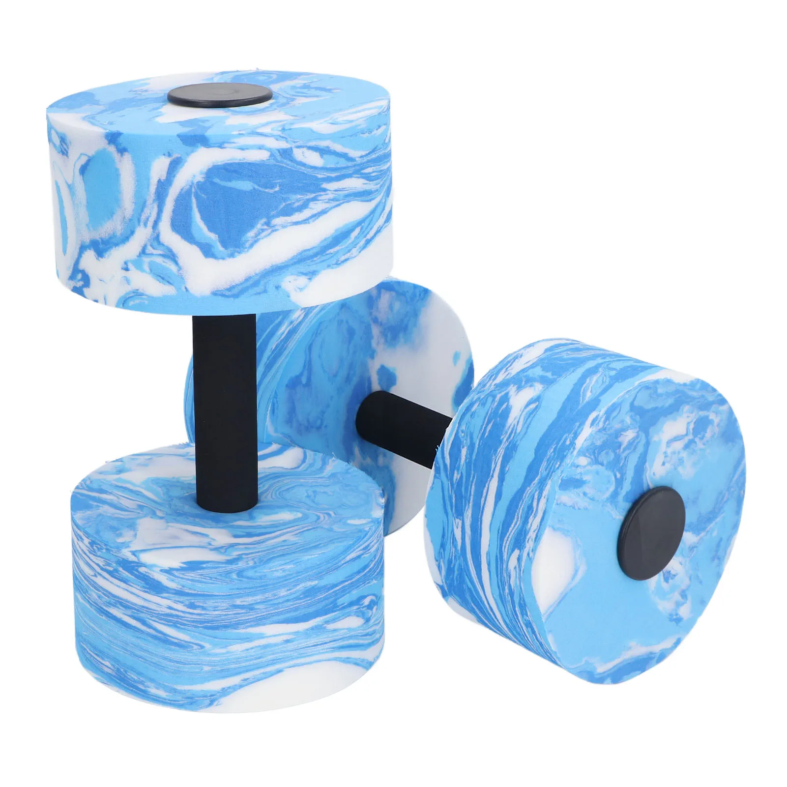 2Pcs Water Dumbbell EVA Water Aerobics Weights Dumbbell Strong Buoyancy Aquatic Exercise Dumbbells for Water Sports 3