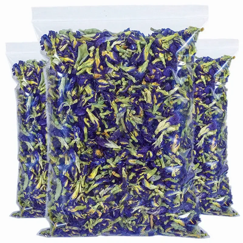 Natural Thai Blue Butterfly Pea Flower Tea Used for Baking Coloring Bathing Skin Care DIY Dessert Cake Help Detoxification