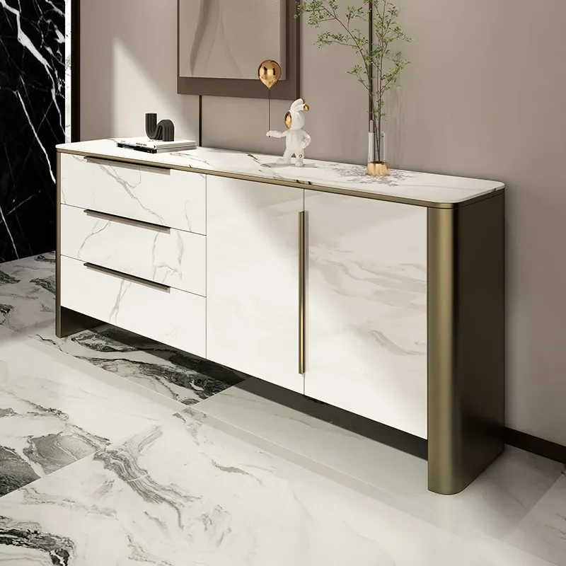 Food Buffet Table Sideboards Narrow Shelf Corner Drawer Shelves Modular Storage Sideboards Dining Table De Chevet Furniture HDH