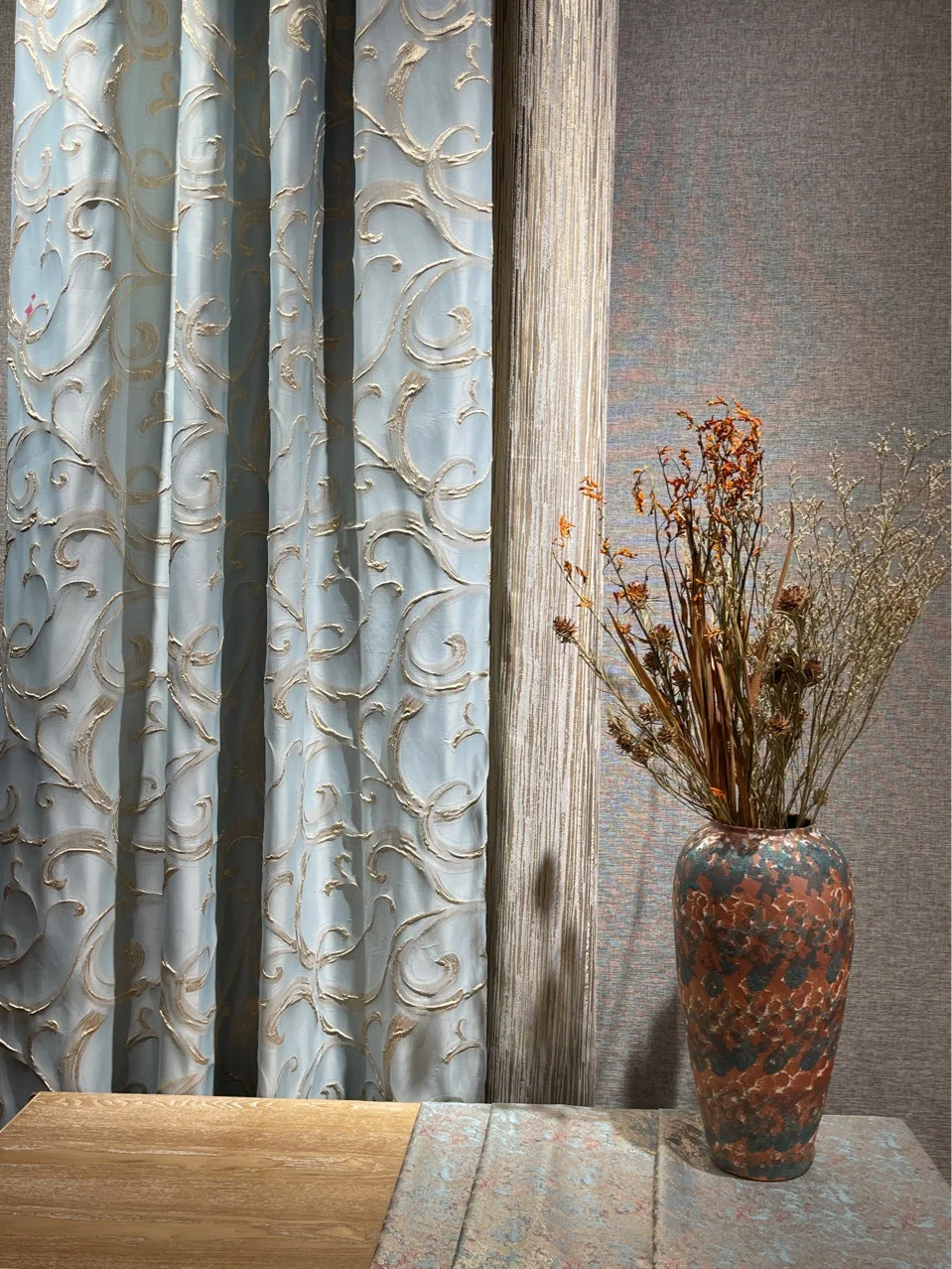 Curtains for Living Dining Room Bedroom Embossed Embroidered European Style Luxury Villa Fabric Palace Windows Door