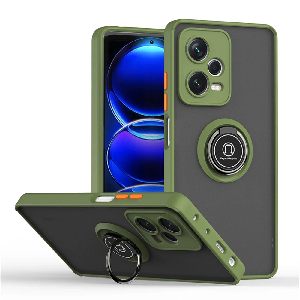 Magnetic Ring Holder Protective Case - Premium Design