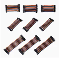 10PIN 20PIN Dupont Line 10 ซม.15 ซม.20 ซม.ชายหญิง + หญิงหญิงและชายหญิงจัมเปอร์ Dupont สายไฟ 1