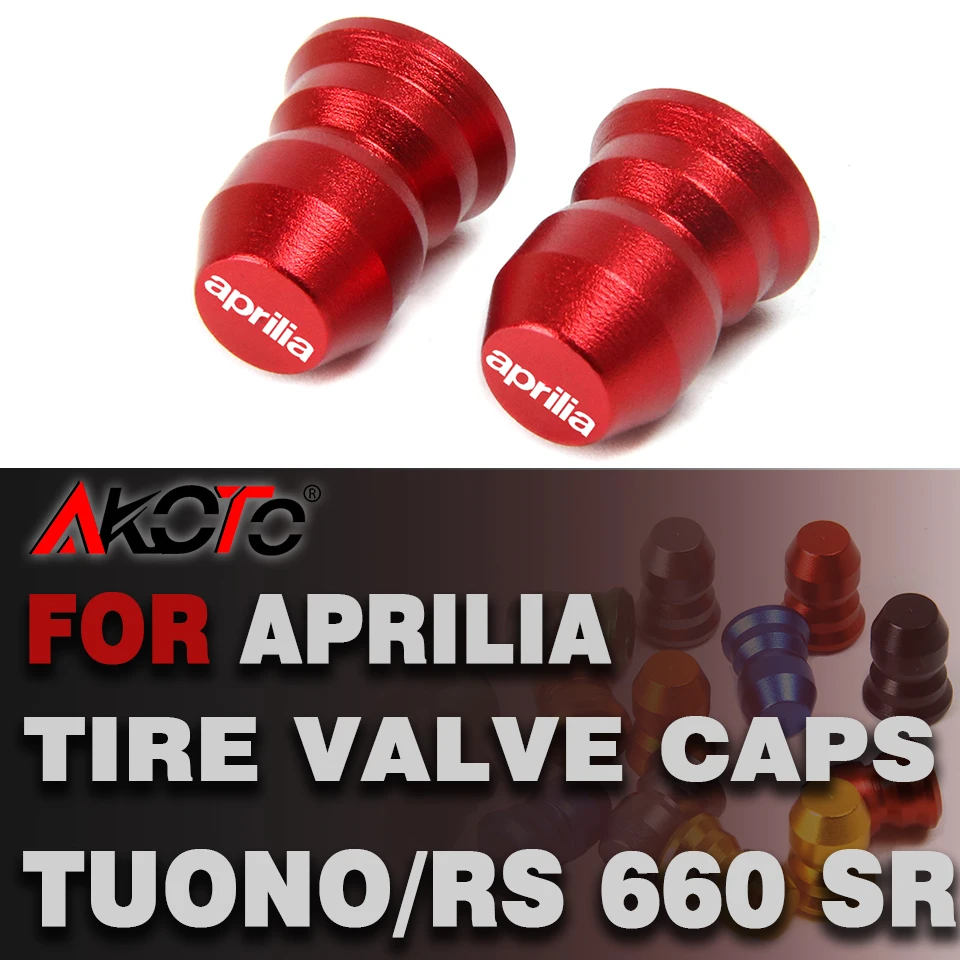 

Accessories CNC Aluminum Wheel Tire Valve Stem Caps Covers For aprilia SR GT Sport 200 Tuono 660 V4 RS660 Tuareg RSV4 SR Max 900