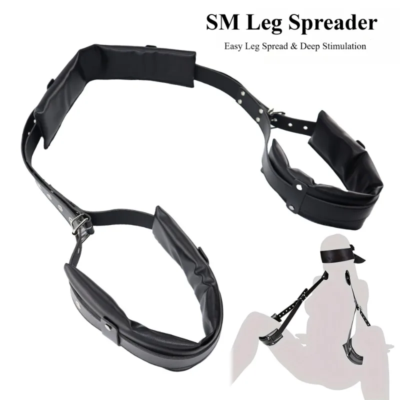 Sponge Leg Spreader for Men Women Bed Passion Divider Handcuffs Anklets Adult SM Bondage Props Couples Flirting Sex Fun Tools