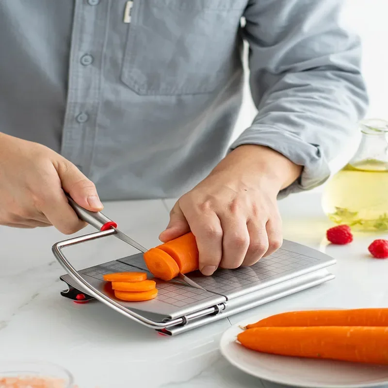 Stainless Steel Cheese Slicer Graduated Multifunctional Tool Butter Knife and Sausage Cutter Kitchen Utility Cutter