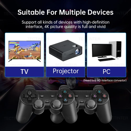 M8 비디오 게임 콘솔, 4K HD 내장 20000 게임, 무선 컨트롤러 TV 게임 스틱, 레트로 휴대용 게임 플레이어, 드롭쉬핑 5