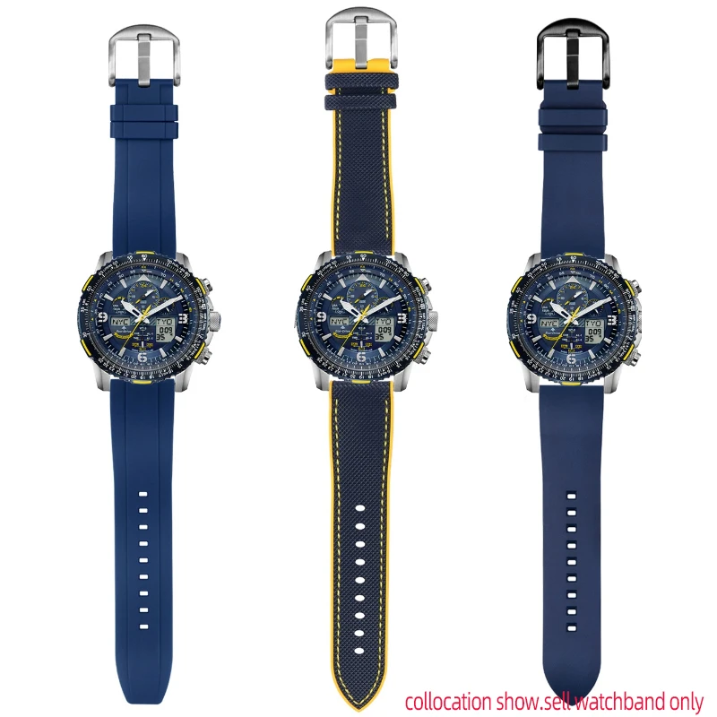 Per Citizen Seiko Tissot Mido Watch Cinturino In Gomma Cinturino Impermeabile 20Mm 22Mm 23Mm 24Mm Sport Diving Nylon Orologio Da Uomo Bracciale