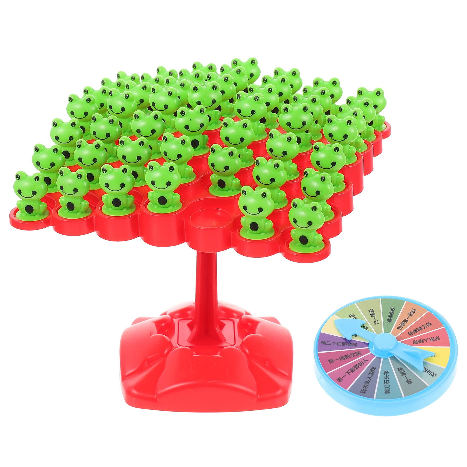 Casual Frog Balance Tree Parent-child Childrens Toy Tabletop Prize Wheel Abs Preschool Learning Activities
