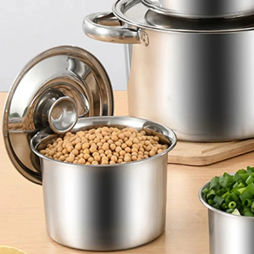 10-24cm Round Pot Lid Thicken Stainless Steel Saucepan Cover Replacement Universal Kitchen Food Lid Kitchen Supplies glass pot lid glass lid wooden pot lid