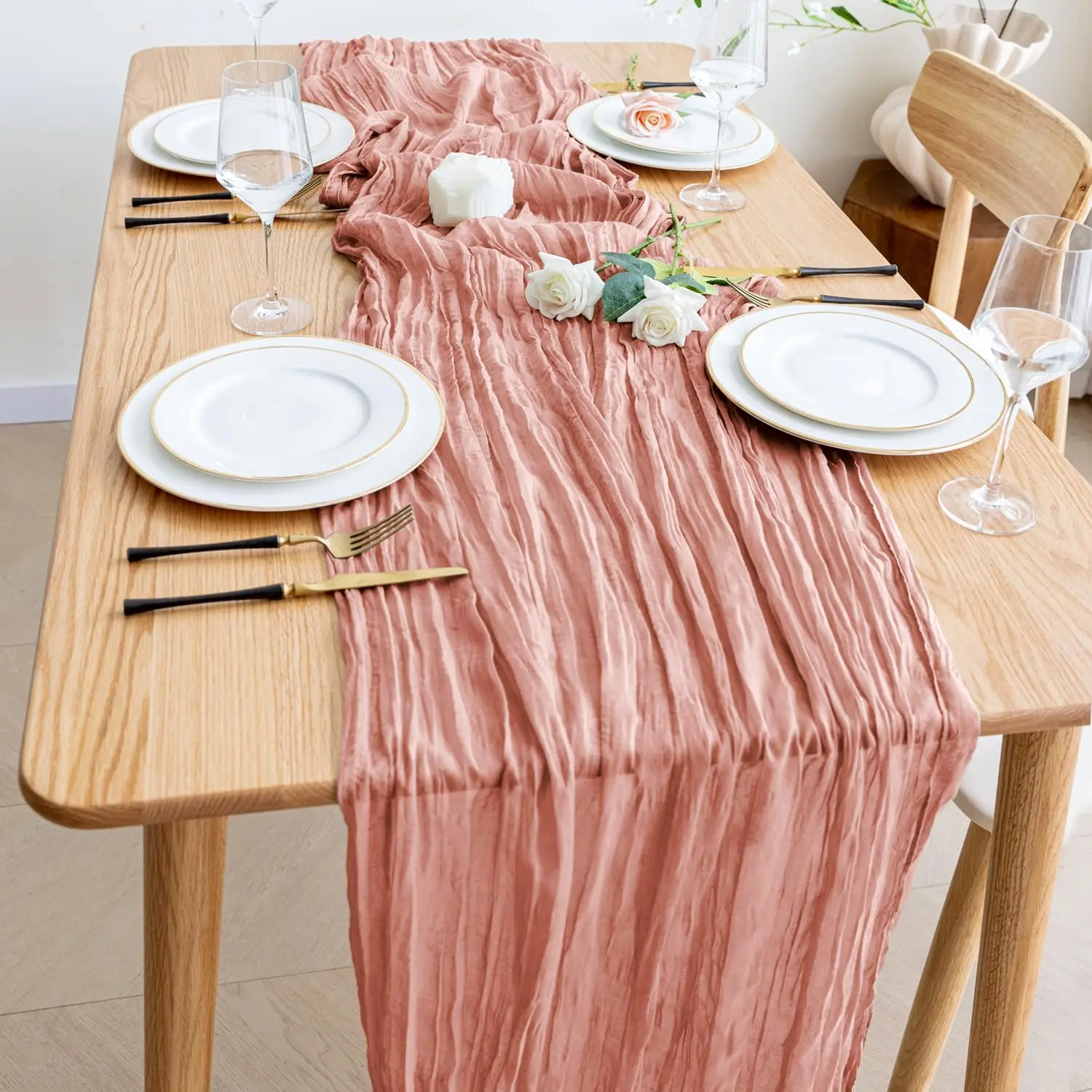 Cheesecloth Table Runner 6