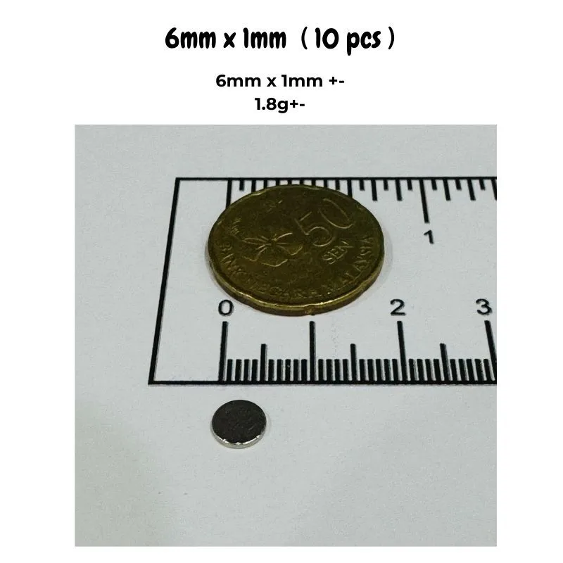 Ultra-Thin Magnets Set - Versatile Diameter Options