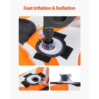 SucceBuy Towable Tubes for Boating 2Person Inflatable Boat Tubes 340lbs Water Sport Tubes for Boat to Pull-with 840D Full Nylon 4