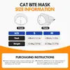 Cat Anti Bite Muzzles Breathable Cat Travel Tools Bath Grooming Supplies Adjustable Kitten Muzzles Anti Scratch Pet Supplies 6
