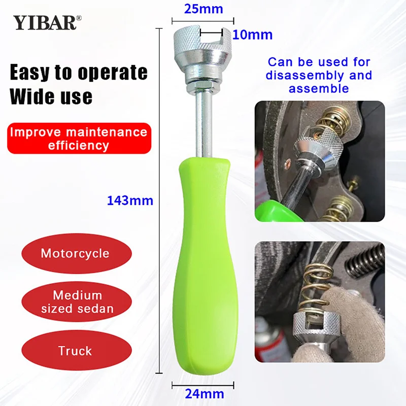 Efficienti strumenti per la manutenzione dei freni a tamburo dell'auto; Compressore per molle e ganasce del freno - Image 4