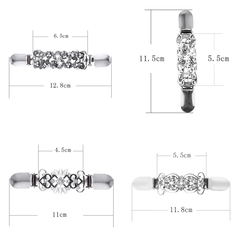 1PCS Duck-mouth Clips Sweater Cardigan Clip Beaded Pearl Pin Brooch Shawl Shirt Collar Buckles For Clothing Decor
