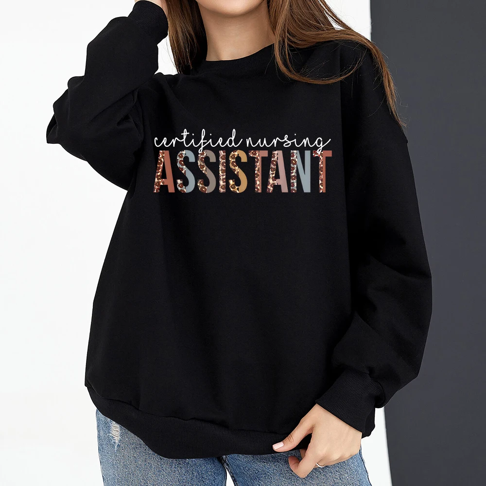 

2023 Harajuku Graffiti Letter ASSISTANT Printed Hoodies woman Hoodies Personalized Fashion Original Sweater
