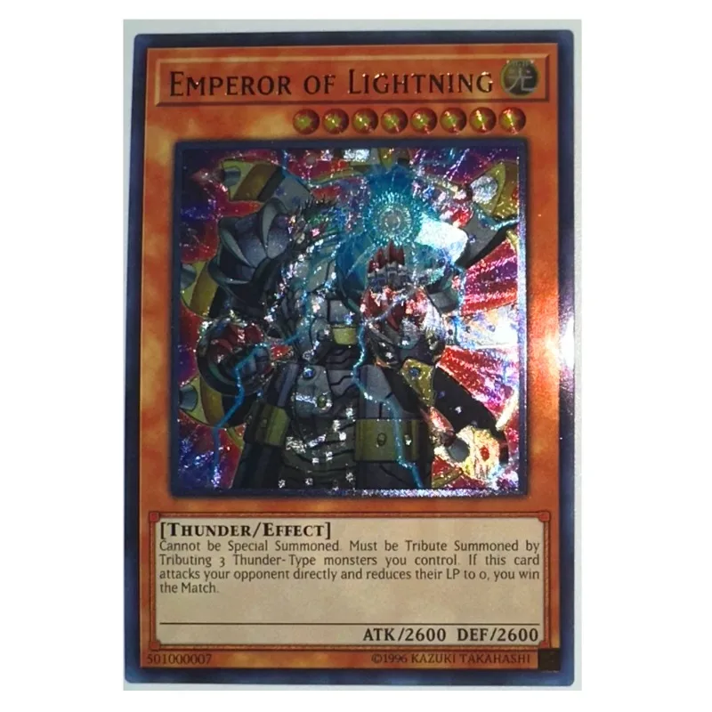 emperor of lightning yugioh card - WCPS-EN702 - Ultra Rare Mint / near mint condition trading card Challenging the world : who