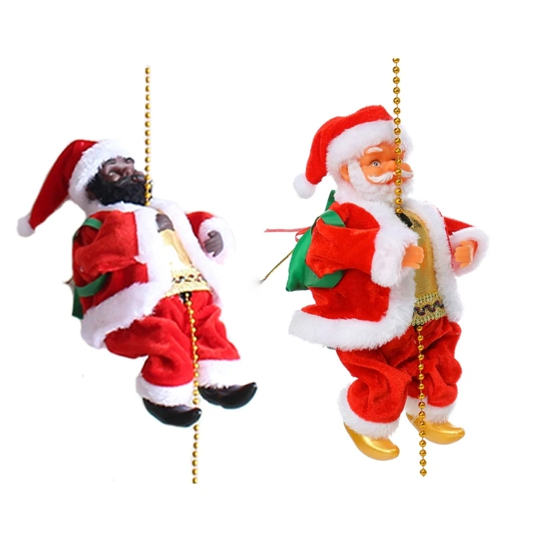 

Electric Music Climbing Beads Santa Battery Powered Pendant Charm for Wedding Birthday Children's Day Decoration
