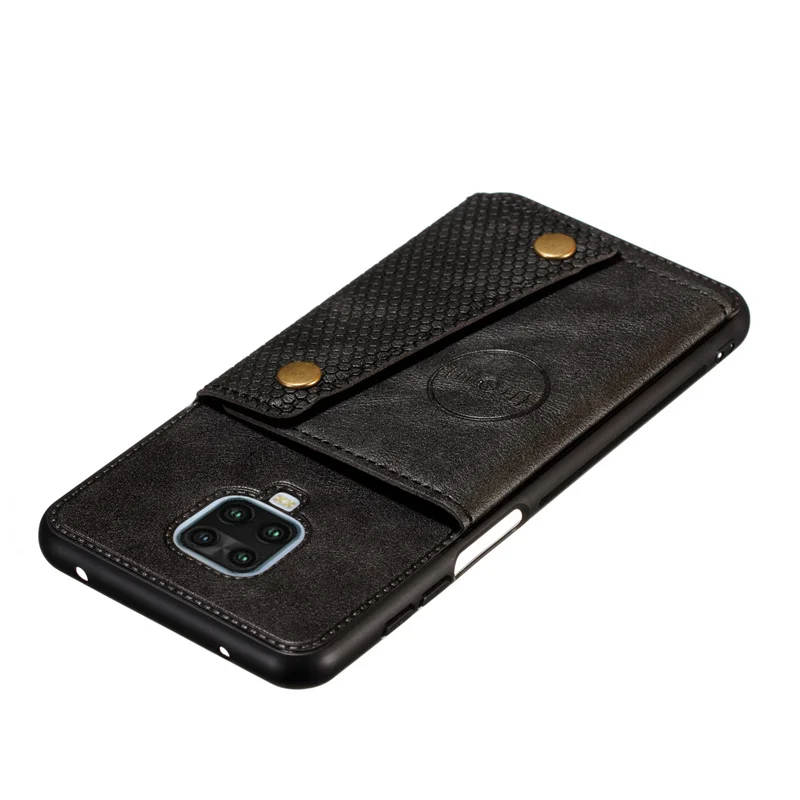 Elegant Leather Wallet Case with Magnetic Car Holder and Flip Card Slots