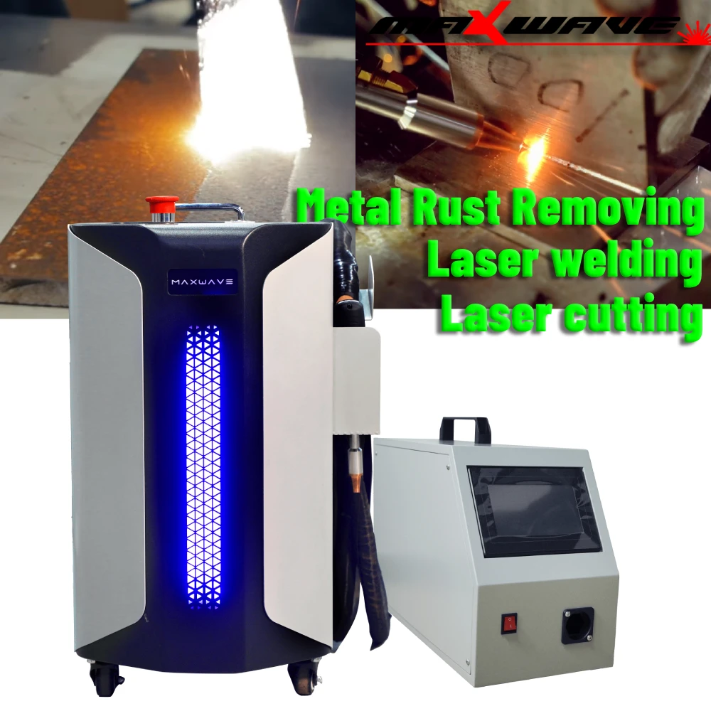 1500W Air Cooling Laser Welder 3 in 1 5mm Metal Welding Cleaning Cutting MAX Fiber Laser Welding Machine for Metal Air Cooled