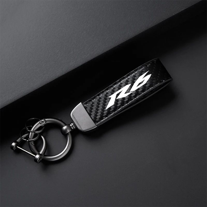 고급 탄소 섬유 오토바이 키체인 거치대 키링, 야마하 YZF R6 2016 2017 2018 2019 2020 YZFR6 YZF-R6 액세서리