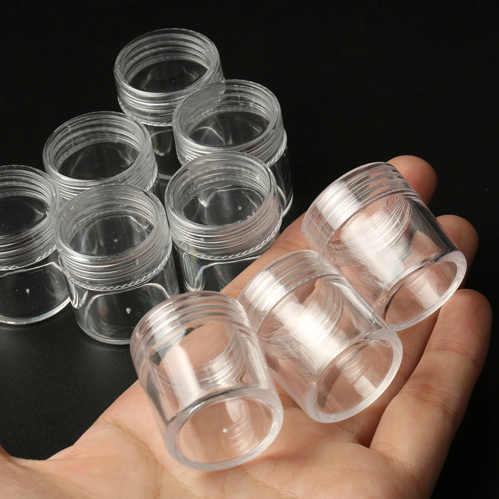 4pcs Plastic Jewelry Heart Star Shape Box Transparent Storage Container Earring Beads Portable Case for Diy Jewellery Accessorie