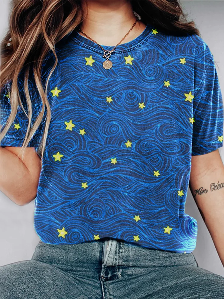 

Extra Large 2024 Harajuku Summer Cat Short Sleeve Material Polyester Size S-3XL Top Women's T-shirt 3D Print