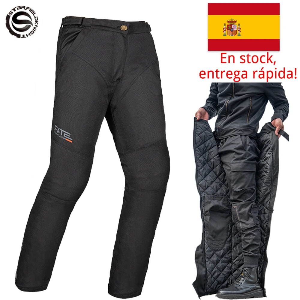 Pantalones de Moto rápida para hombre, pantalones de ciclismo, impermeables, CE para Motocross, a prueba de viento, para invierno|Pantalones| -