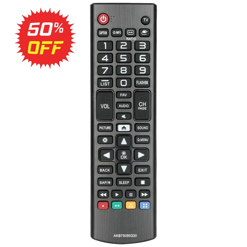 

For AKB75095330 LG-TV-Remote-Control-Replacement, For LG TV 24LJ4840 32LJ500 43LJ5000 49LJ5100 28LJ400B 28LJ430B 32LJ500B