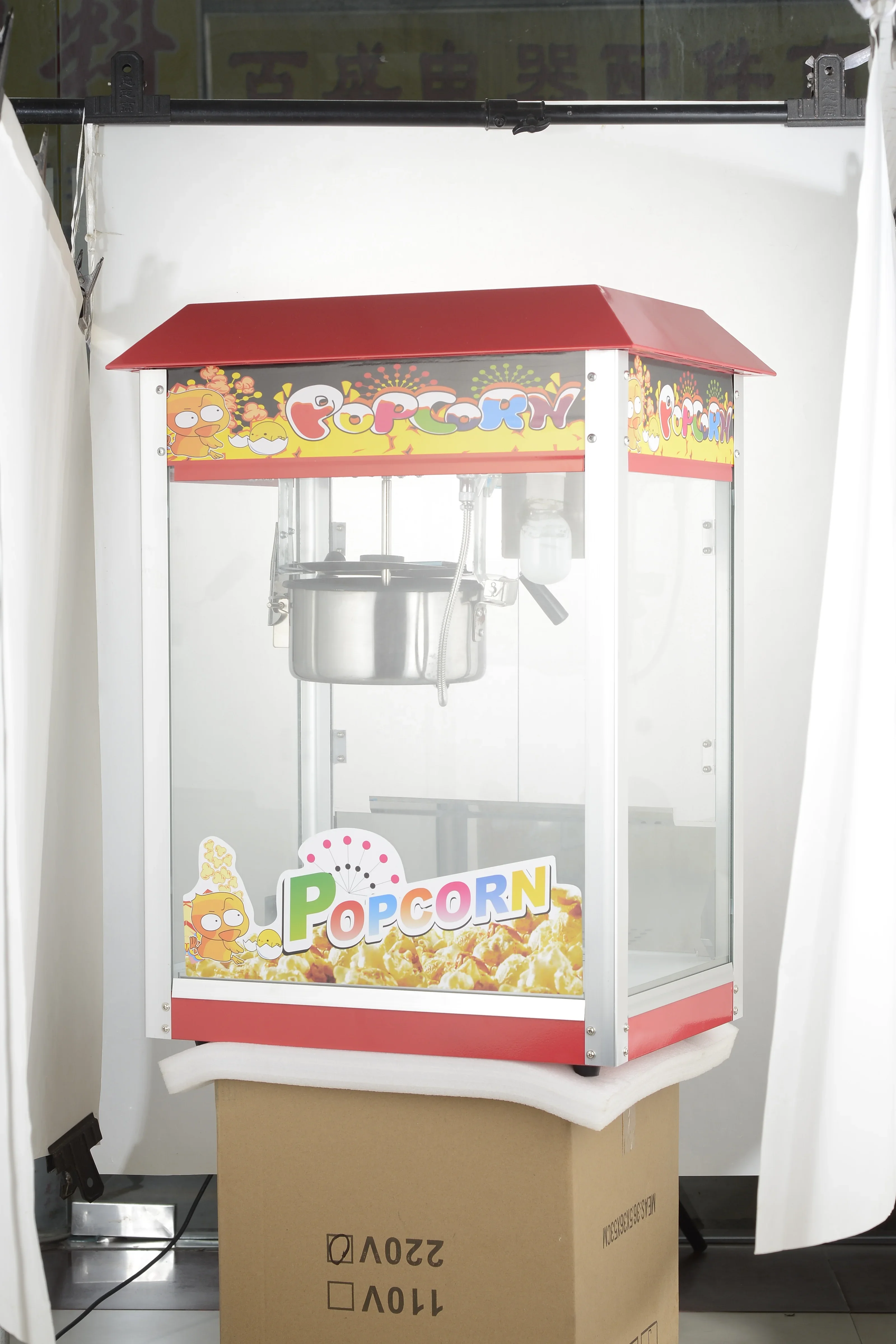 Automatic Sweet Caramel Popcorn Machine Electric Industrial Popcorn Machine for Cinema 4