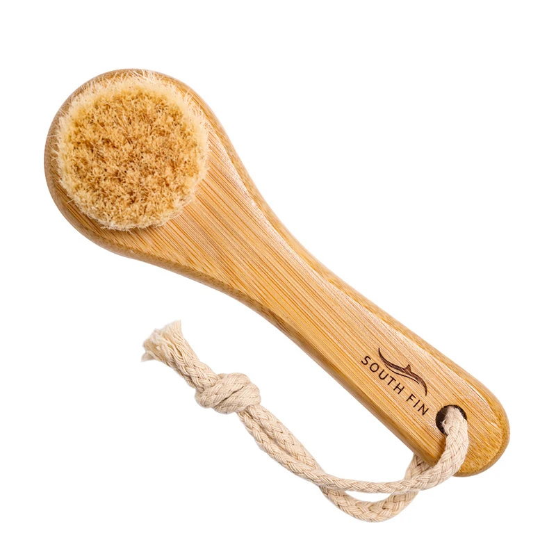 Portable Soft Bamboo Facial Cleansing and Massage Brush