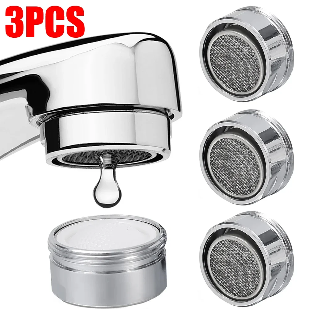 

3/1PCS Brass Water Saving Faucet Aerator Stainless Steel Faucet Bubbler Replaceable Thread Nozzle Kitchen Bathroom Accessories