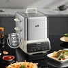 220V Electric  Cooker 2100W High-power Multifunctional Cooking Pot 18L Stainless Steel Steamer Pot Buffet Food Warmer 4