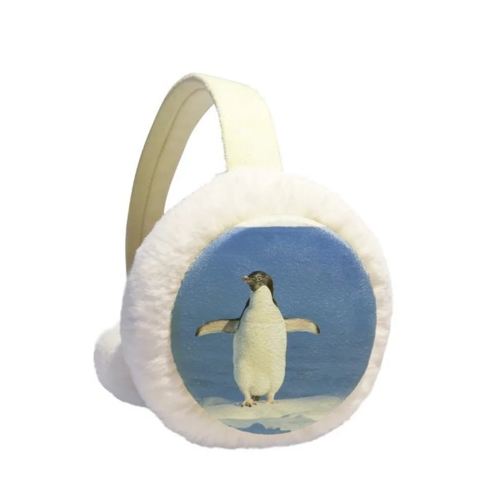 

Cute White Penguin Science Nature Picture Winter Ear Warmer Cable Knit Furry Fleece Earmuff Outdoor