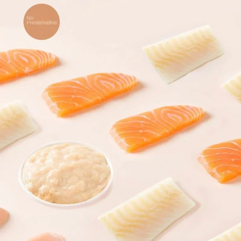 Pet Pussy Pet Snacks Cat Strips Nutrition Cream Food Fish Dried Cod Tuna Fattening Baby Cat Canned Adult