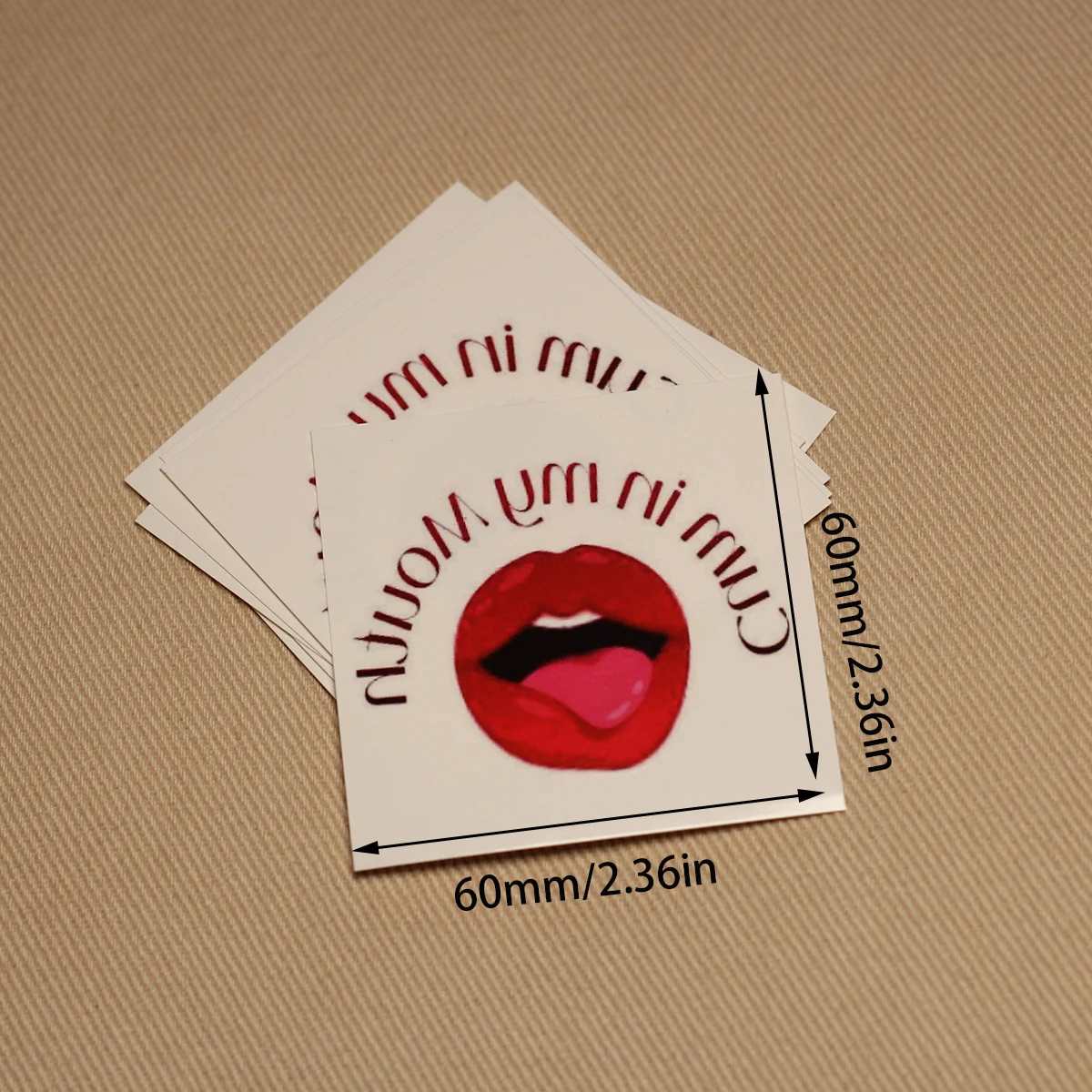 Mouth - Cuckold Temporary Tattoo Fetish for Hotwife cuckold