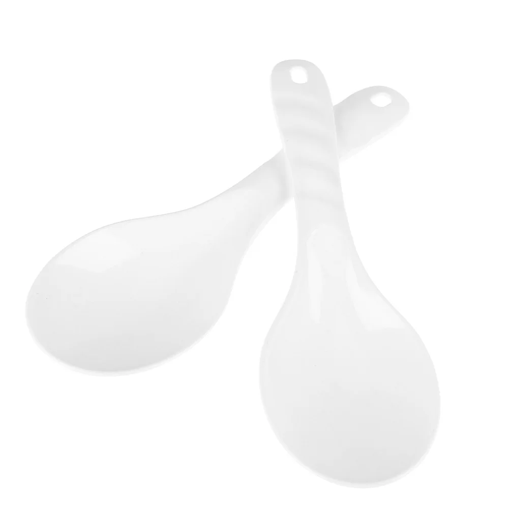 2Pcs Rice Server Spoon 8 Inch Rice Cooker Spoon Non Stick Plastic Rice Spatula Multifunctional Rice Cooker Accessories