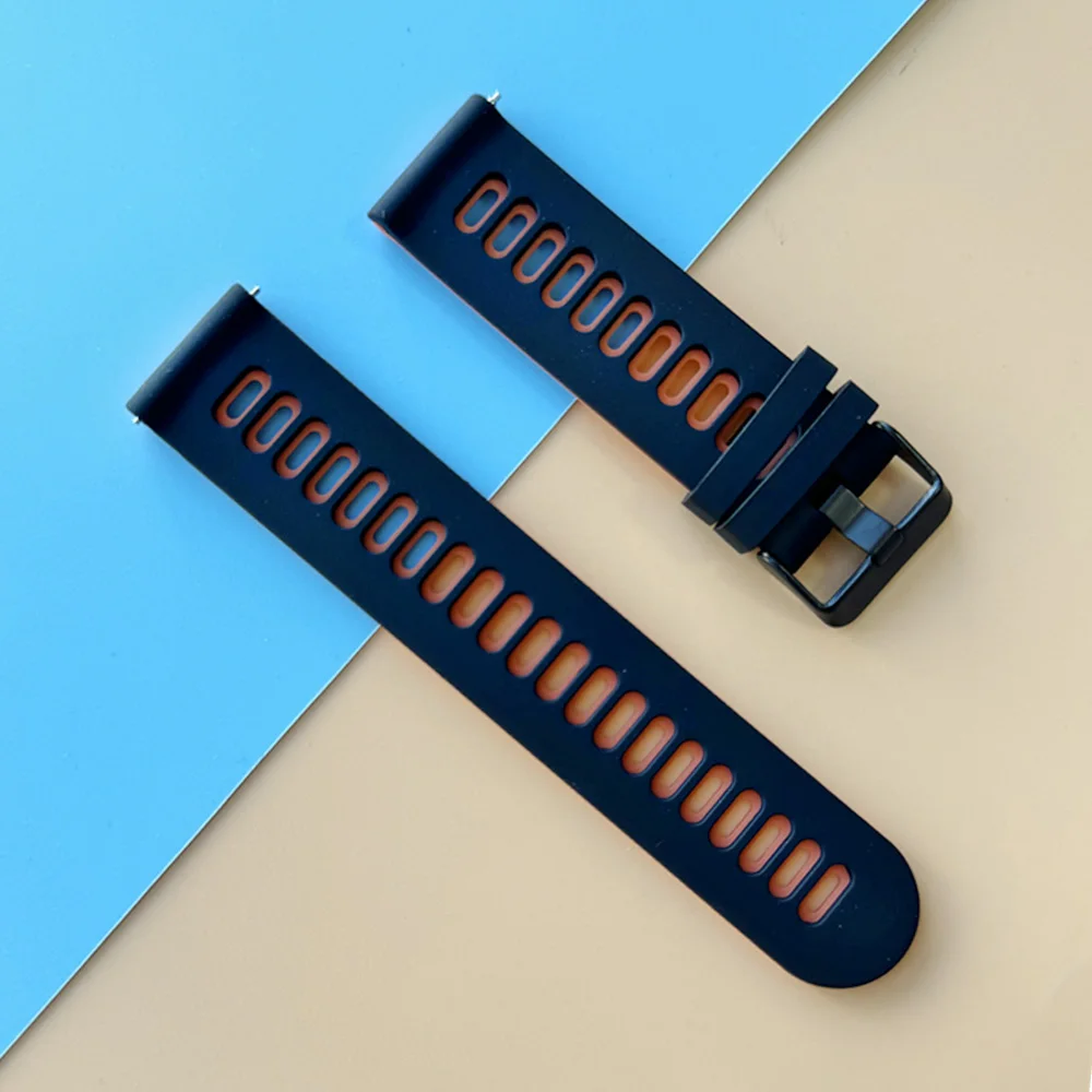 Magnetic Loop Silicone Sport Strap - 22mm Adjustable Band