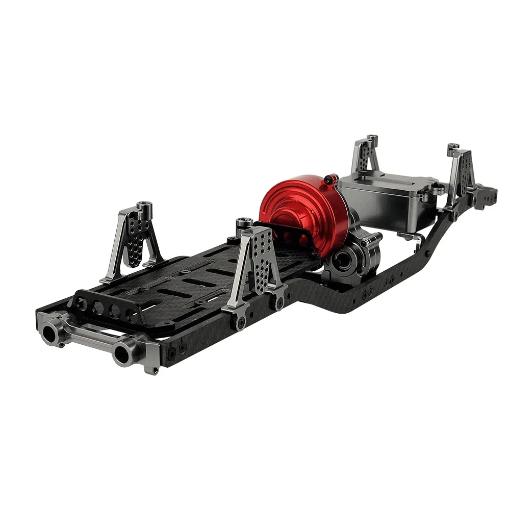 Metal Car Body Chassis Frame with Transmission Gearbox Kit for