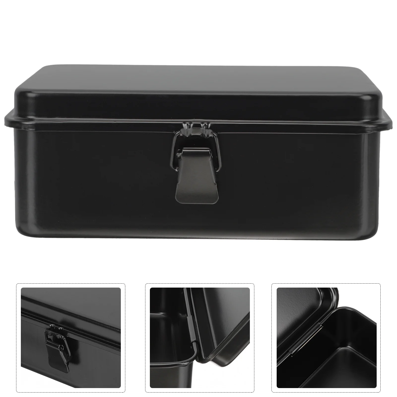 Toolbox Organization Organizer Metal Boxes Black Hot Blast Wood Furnace Parts Travel 4