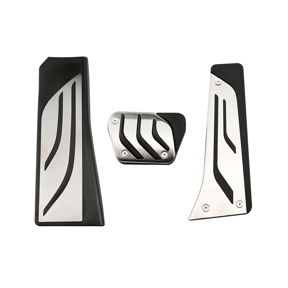 Premium Aluminum Car Pedal Covers - Anti-Slip Brake and Accelerator Pads