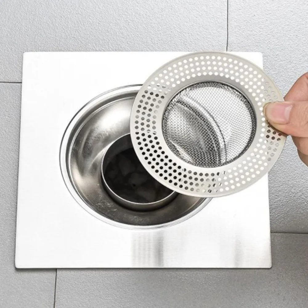 Kitchen Sink Filter Kitchen Water Sink Filter Sink Mesh Strainer Kitchen Tool Stainless Steel Bathroom Floor Drain Cover Shower Hair Catche Stopper