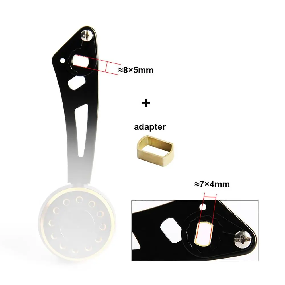 93mm Fishing Reel Modified Extended Rocker Arm Low-profile Reel Handle Metal Single Rocker Arm Replacements Parts fishing reels spinning fishing accessory