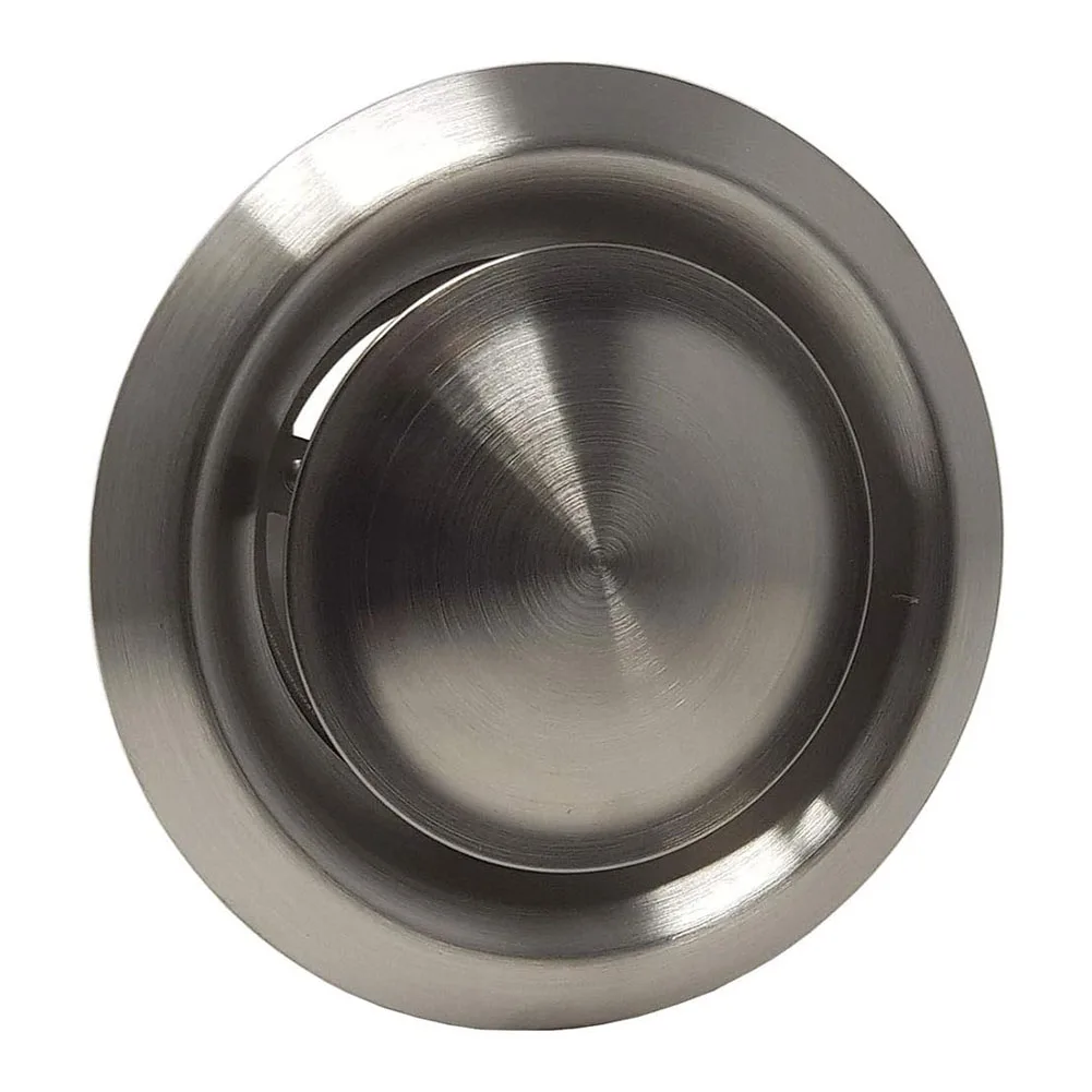 Wall Air Vent Outlet Stainless Steel Metal Cover Exhaust Grille 100 125 150mm For Tumble Dryer Vents Bathroom Vents