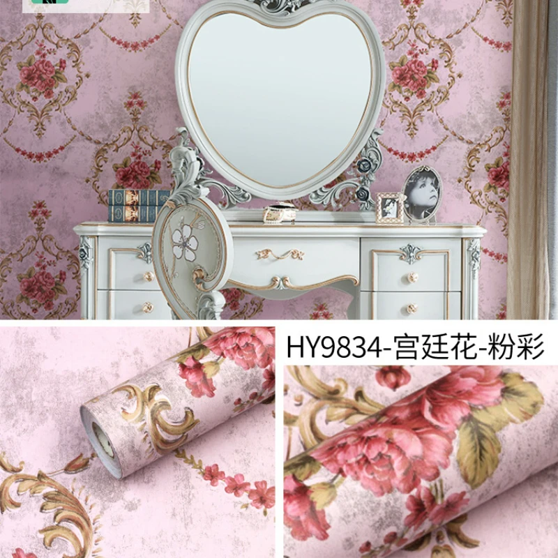 Рисунок 5 - ПВХ европейские обои с большими цветами