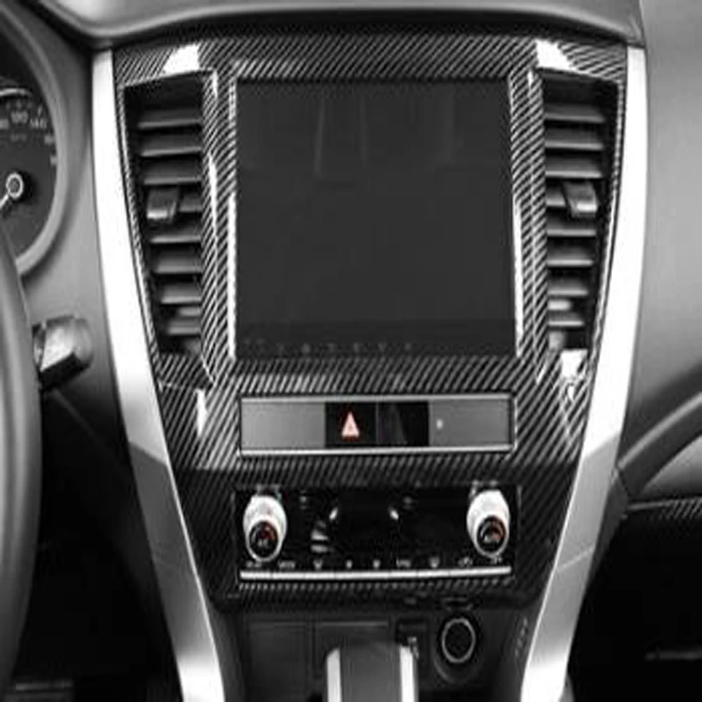 

For Mitsubishi Pajero/Montero/Shogun Sport 2019-2023 Car Navigation Control Panel Air Conditioner Outlet Cover Trim Moldings