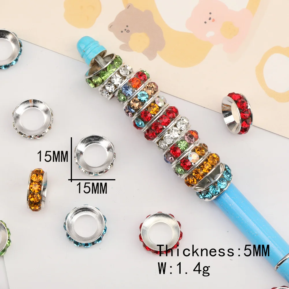 Cordial Design 100Pcs 15*15MM Jewelry Accessories/Hand Made/Wheel Shape/Rhinestone Spacers/Jewelry Findings & Components/DIY 5 Cordial Design 100Pcs 15*15MM Jewelry Accessories/Hand Made/Wheel Shape/Rhinestone Spacers/Jewelry Findings & Components/DIY - cordial