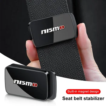 Magnetic Car Interior Supplies Seat Belt Holder Stabilizer Auto Accessory for Nissan Nismo X-trail Almera Qashqai Tiida Teana 1
