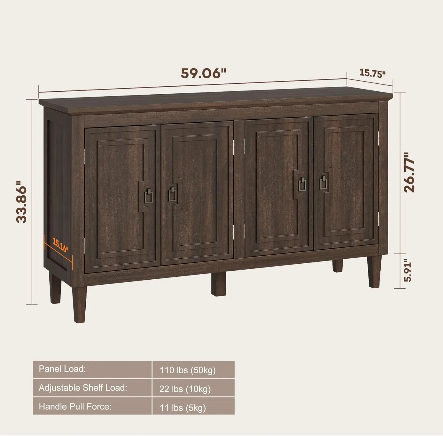 Wood Sideboard Cabinet 2